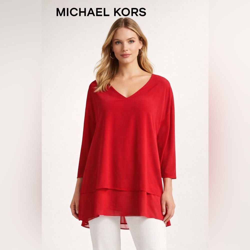 Michael Kors | Medium | Red Blouse
